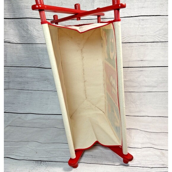 Vintage 1976 Sanrio Hello Kitty A B C Magazine Book Toy Storage Rack Bin 19"x21" - Picture 6 of 11